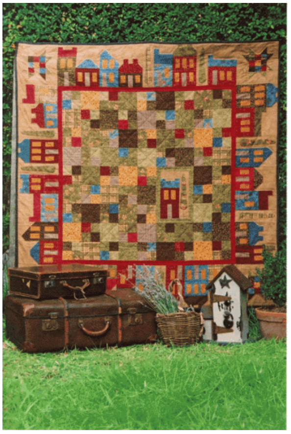 HP-P049, Pattern, Village Green by Anni Downs