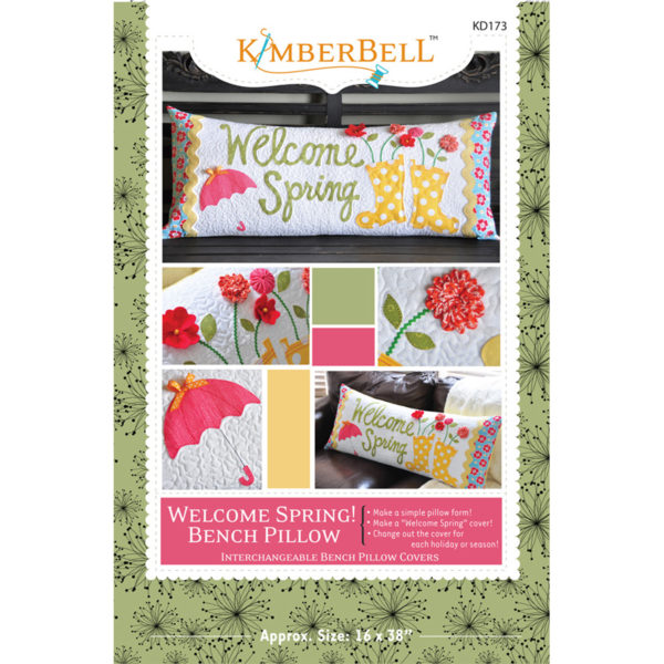 Welcome Spring! Bench Pillow for Sewing