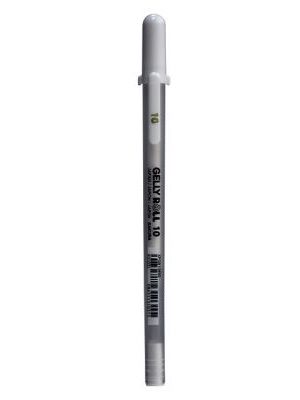 XPGB10,  Gelschrijver Sakura Gelly Roll Basic 10 0.5mm wit (NIET uitwasbaar/NON dissappearing)