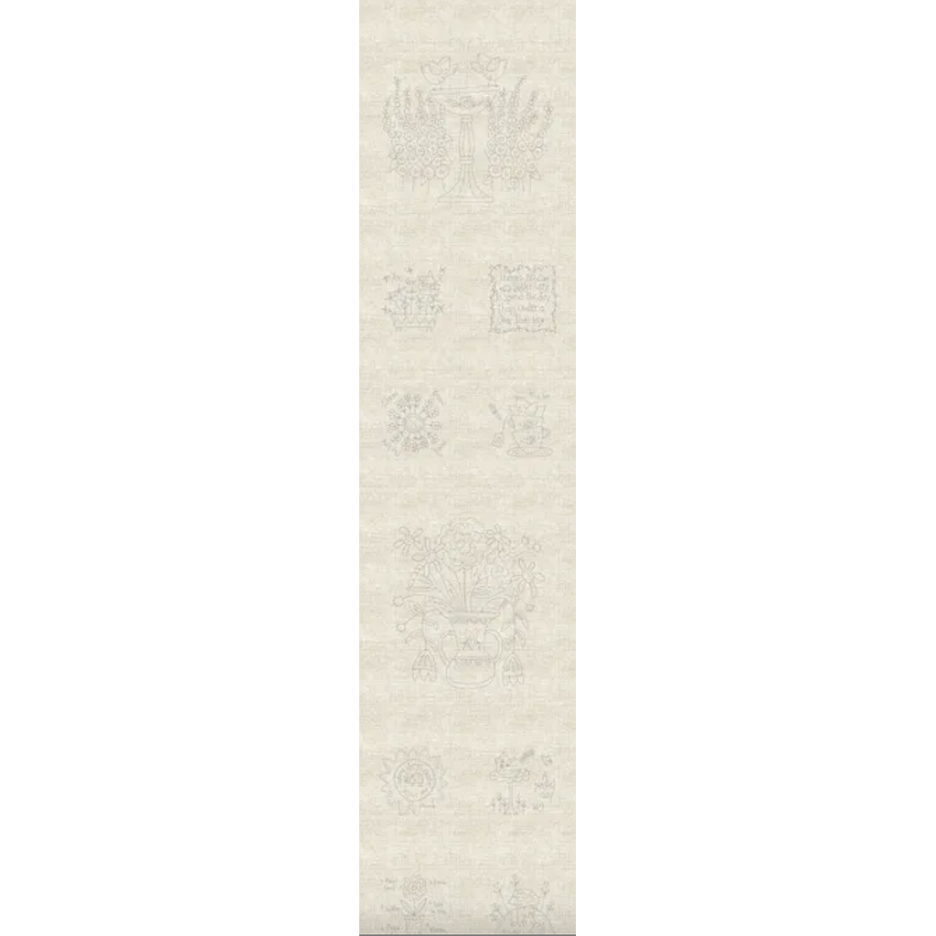 DV3973-PANEL,Blume & Grow Stitchery Panel  (30 x 140  cm)