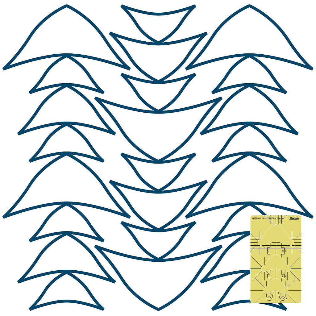 WT-FTRIG-LS, Westalee Design Flying Tricorn Gateway Templates – London Collection, Low Shank