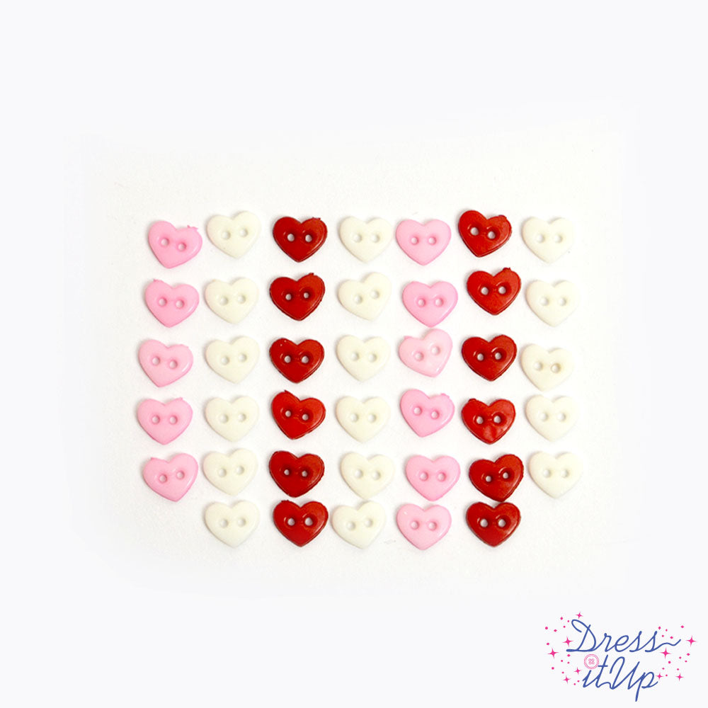 Extra kleine hartjes - valentijn kleuren