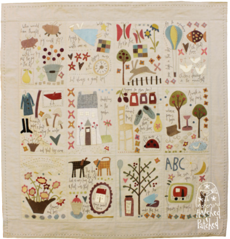 HP-A405, Pattern, Dancing Chickens & Flying Pigs by Anni Downs