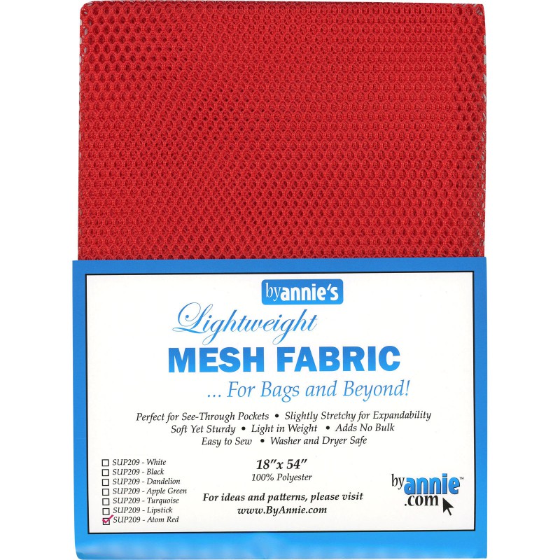SUP209-ATOM RED, Mesh Atom Red, 125 cm x 45 cm (18x54 inches) ByAnnie