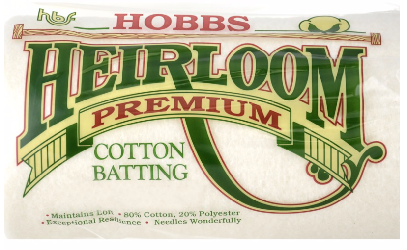 HOBHLBY-96DF, Roll, HEIRLOOM 80/20 COTTON BATTING DOUBLE FOLDED (15YD)