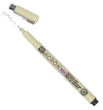 	 Q632581, Fineliner 005 Sakura Pigma micron Black (0.2mm)