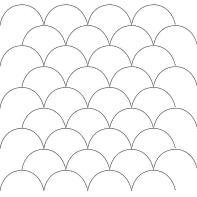 Clamshell Templates size 0.75"x 1.5" and 1"x 2" - High Shank
