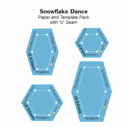 Snowflake Dance - Paper and Template Pack, by Brigitte Giblin
