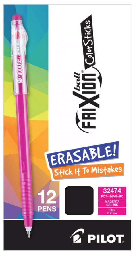 PILFC7-MAG-BC, Frixion Colorstick, Magenta, pack of 12