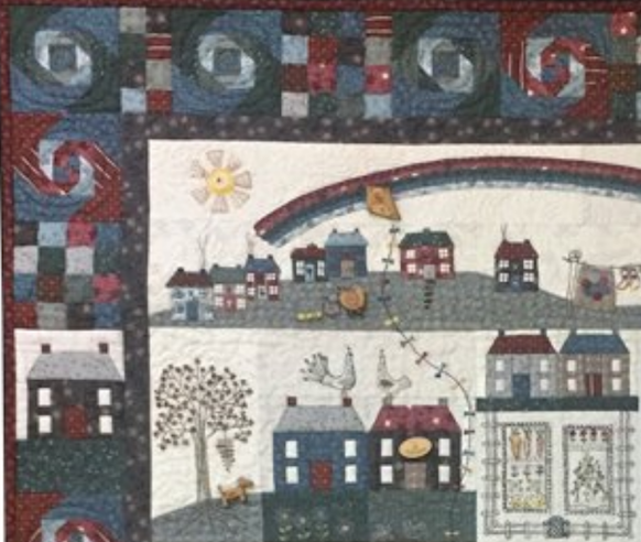 Pattern, Set (12 in totaal) Seaside Town, including Raw Wooden Buttons - 34" x 44"