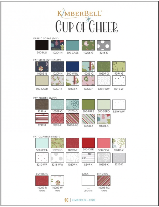 KID812, Cup of Cheer Advent Quilt (Machine Embroidery Version with CD), by Kimberbell Design