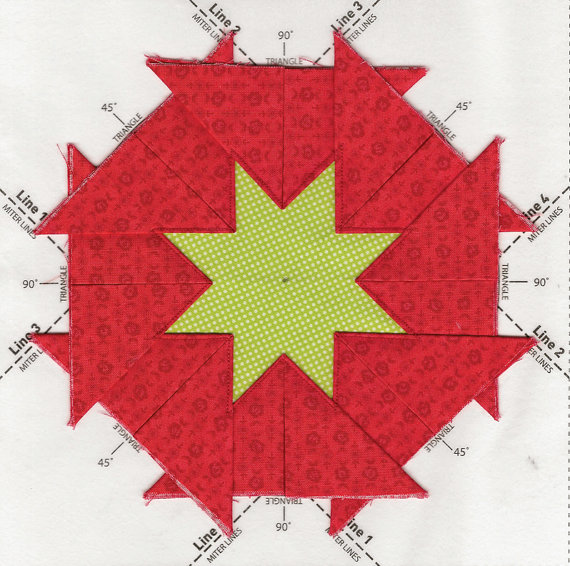 PEP203, Folded Star Pin Cushion Template 3-pk (NO pattern included)