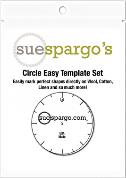SUSCST-03, Circle Easy Template Set by Sue Spargo, Creative Stitching Tools