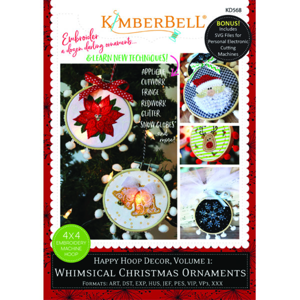 Happy Hoop Decor:  Whimsical Christmas Ornaments