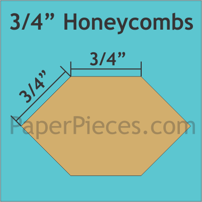 HON075B, 3/4" Honeycombs Bulk Pack‚ 1296 Pieces