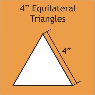 TRI400S, 4" Equilateral Triangles, small pack, 21 pieces