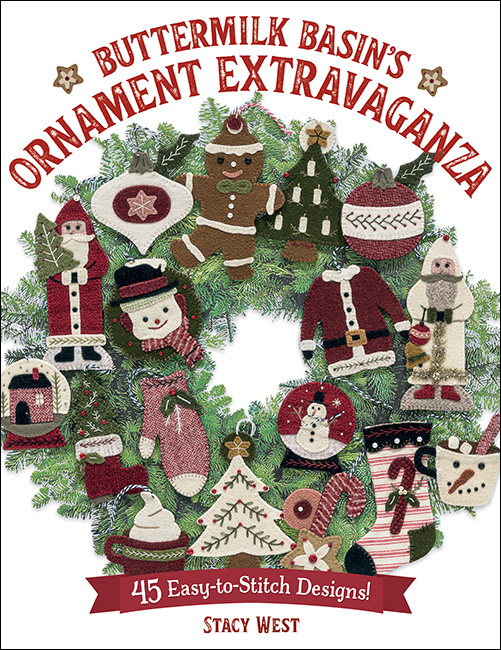 B1548, Buttermilk Basin's Ornament Extravaganza - 45 Easy-to-Stitch Designs!