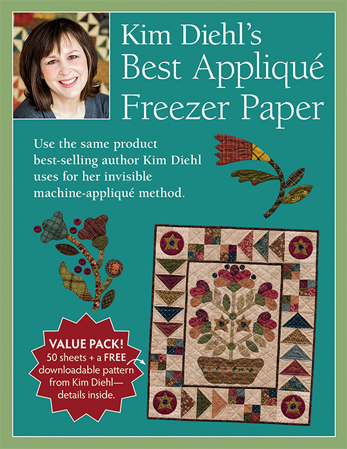 P157, 50 Sheets Kim Diehl's Best Appliqué Freezer Paper 