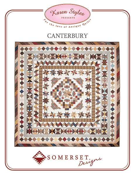 QE-PATC4, Canterbury Pattern By Karen Styles Of Somerset Patchwork & Quilting