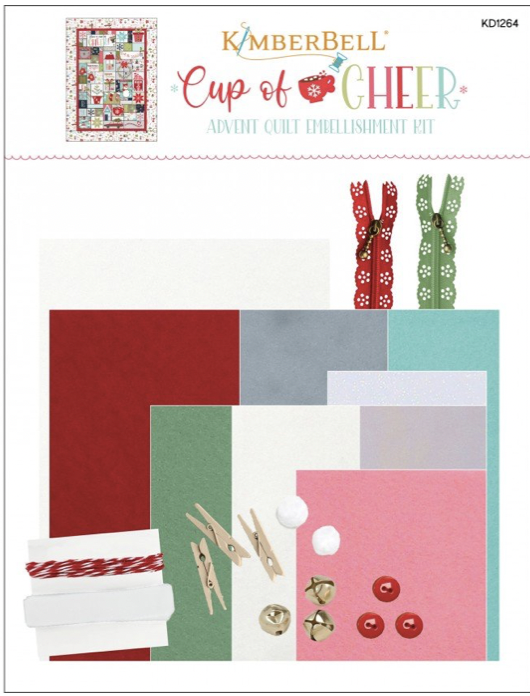 KIDKB1264, Cup of Cheer Advent Quilt (Embellishment Kit) by Kimberbell Design (expected 02/22)