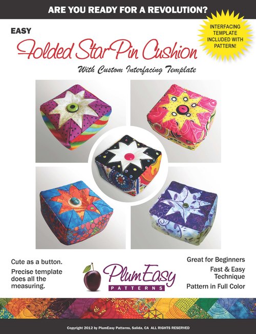 PEP104 Folded Star Pin Cushion Pattern (english)