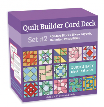 CTP20491, Quilt Builder Card Deck Set #2, 40 New Blocks, 8 New Layouts, Unlimited Possibilities