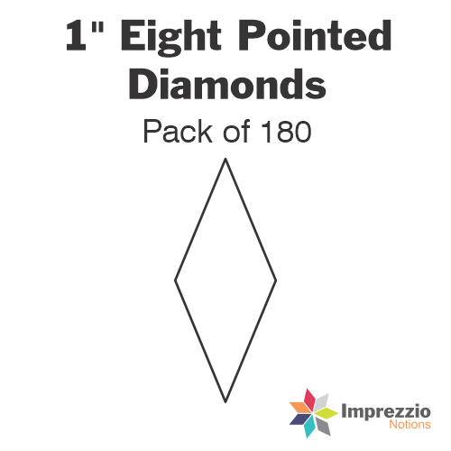 1" Eight Pointed Diamond Papers - Pack of 180