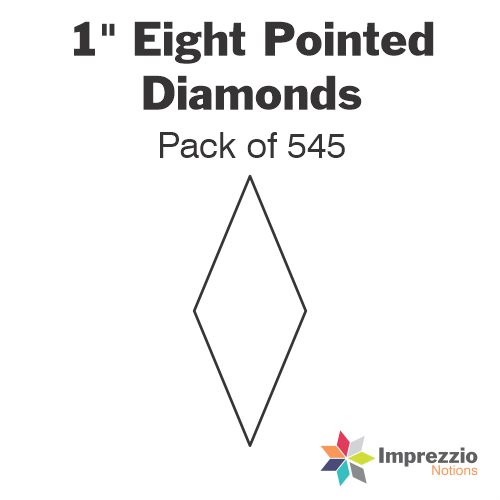 1" Eight Pointed Diamond Papers - Pack of 545