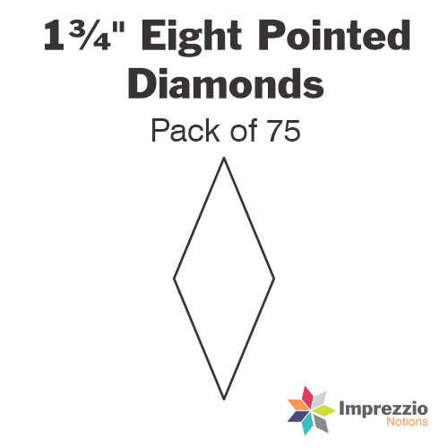 1¾" Eight Pointed Diamond Papers - Pack of 75