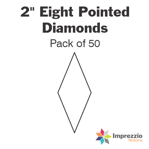2" Eight Pointed Diamond Papers - Pack of 50