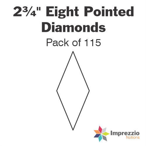 2¾" Eight Pointed Diamond Papers - Pack of 115