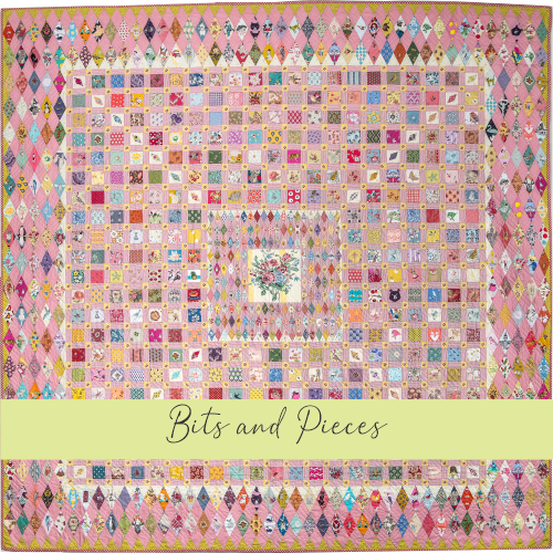 Bits and Pieces - Hand Piecing iSpy Template Set ¼" Seam, By Karen Cunningham