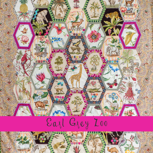 Earl Grey Zoo - Hand Piecing iSpy Template Set, by Brigitte Giblin