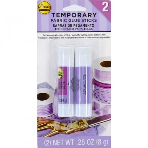 DUE40683, Aleene's Temporary Fabric Glue Sticks, 2 per pack