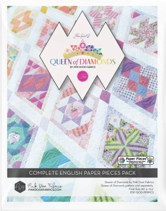 QUEENOFDIAMONDS-COMPLETE,Queen of Diamonds by Pink Door Fabrics by Paper Pieces®
