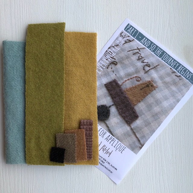 Woolpack 1 to 10 for the pattern: Here, There and Everywhere