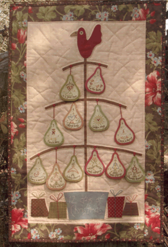 HP-P067, Pattern, 12 Days of Christmas by Anni Downs