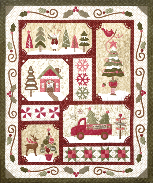 Sew Merry Quilt (red) - Complete kit