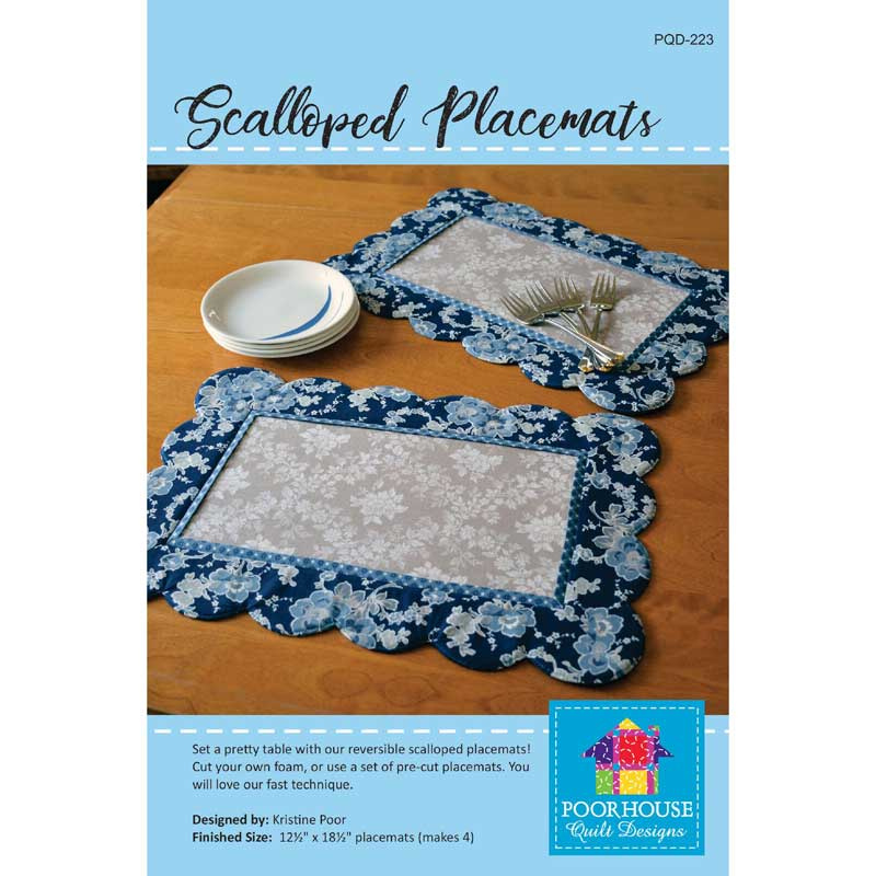 Scalloped Placemats, pattern (English) by Kristine Poor