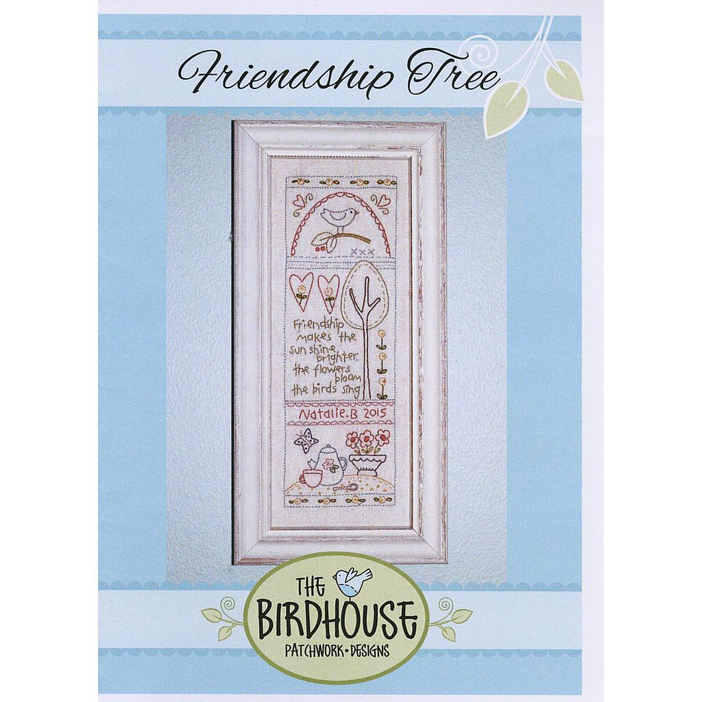 TBH-D244, Friendship Tree (3,5" x 10") Pre-printed Fabric and Pattern