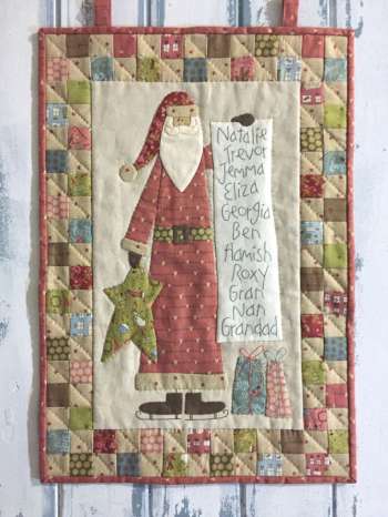 TBH-D323, Santa's Checklist, (14" x 20") Preprinted Fabric and Pattern