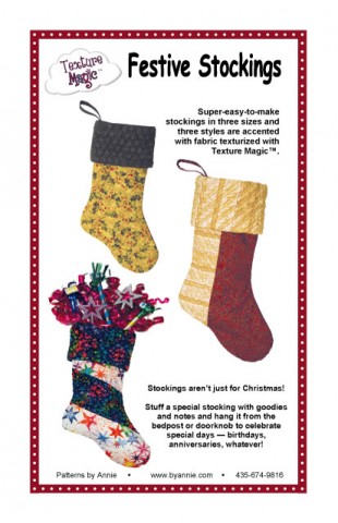 PBA128, SALE! Pattern, Festive Stockings (English) ByAnnie