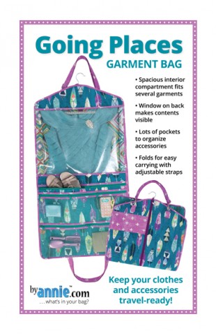 PBA259, Pattern, Going Places Garment Bag (English) ByAnnie