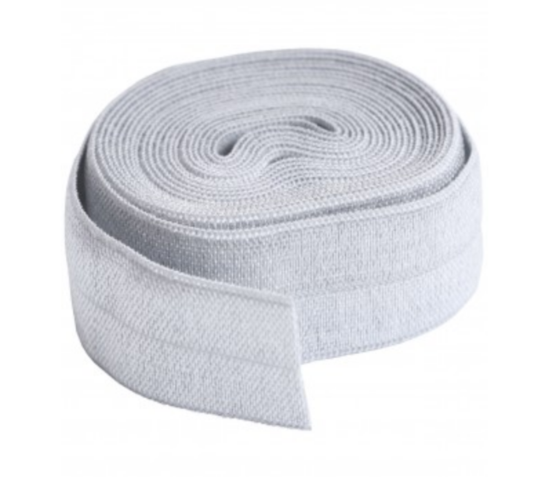 SUP211-2-PEWTER, Fold over Elastic Pewter (20mm, 2 yard package) ByAnnie