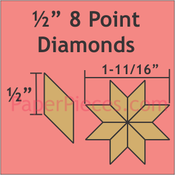 1/2" 8-Point Diamonds, 100 Pieces