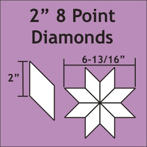 2" 8-Point Diamonds, 75 Pieces
