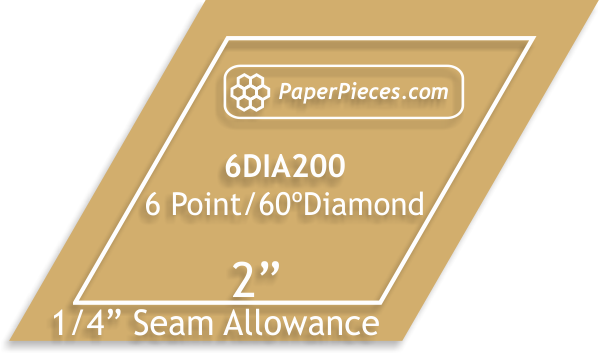 2" 6-Point Acrylic Diamond