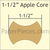 1,5" Applecore, 135 Pieces