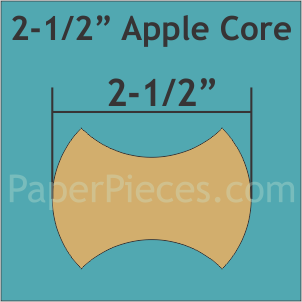 2,5" Applecore, 45 Pieces