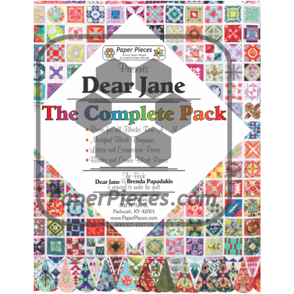 Dear Jane, Complete Set, 18 Packs for full Quilt